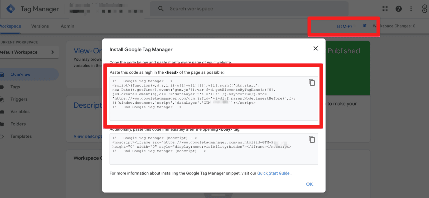 Google Tag Manager Code for Shopify