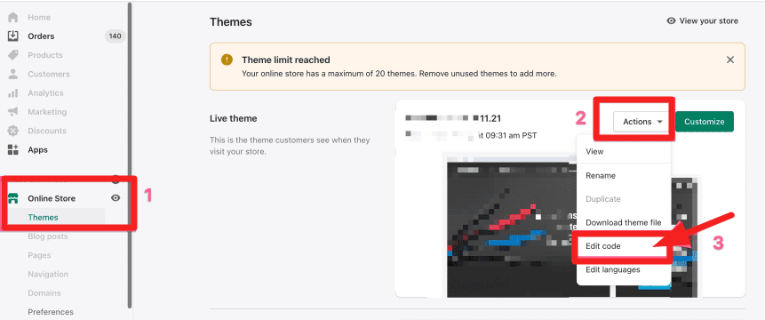Add GTM into Shopify theme Files - 1