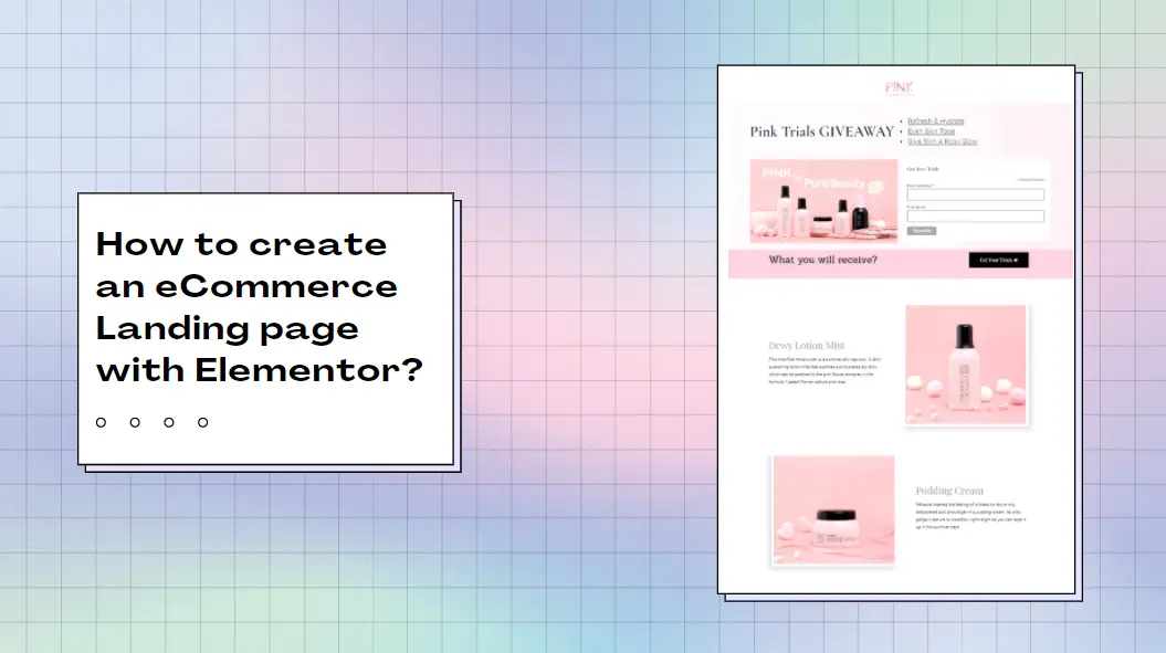 How to Create an eCommerce Landing Page with Elementor?