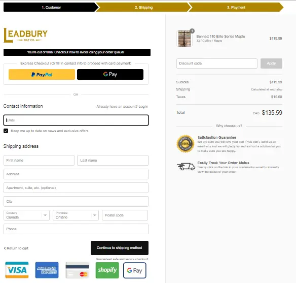 customize checkout page on Shopify