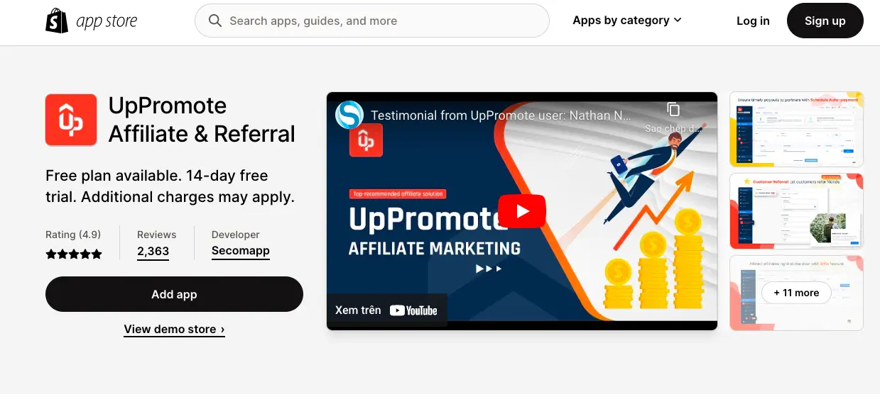UpPromote: Affiliate & Referral