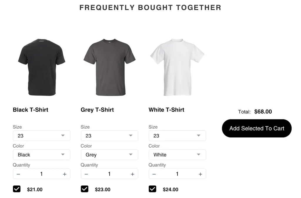 Shopify product bundles