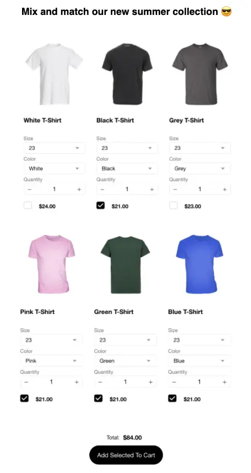 Shopify product bundles