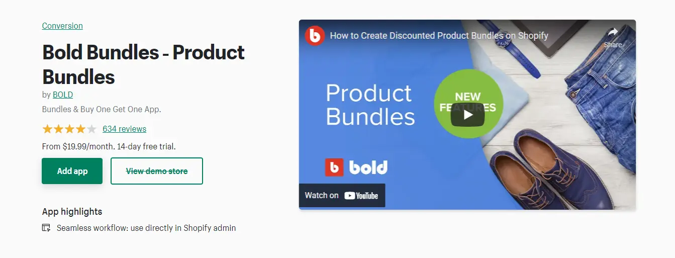 Shopify product bundles