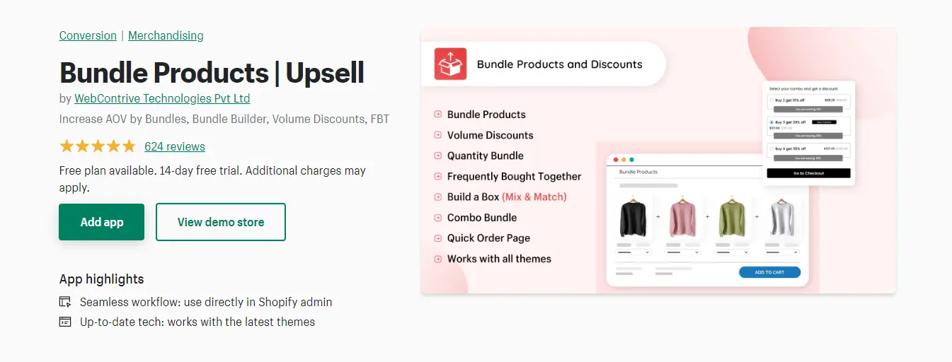 Shopify product bundles