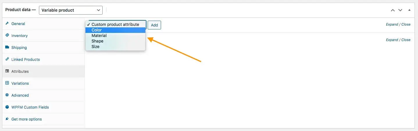 WooCommerce Product Attributes
