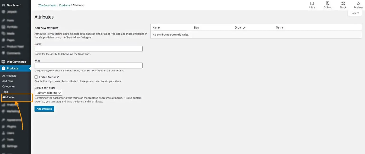 WooCommerce Product Attributes