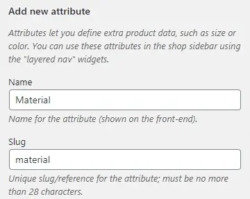 WooCommerce Product Attributes