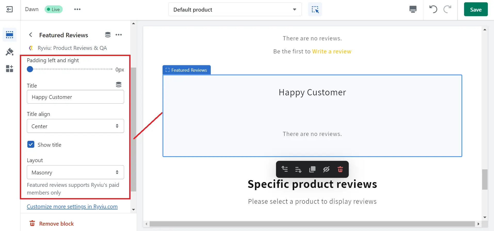 how to add reviews to Shopify