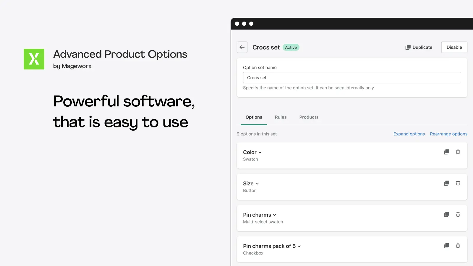 Shopify product options apps