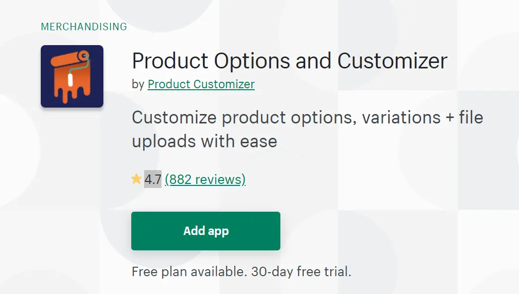 Shopify product options apps