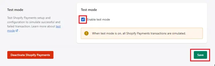 How to do a test order on Shopify