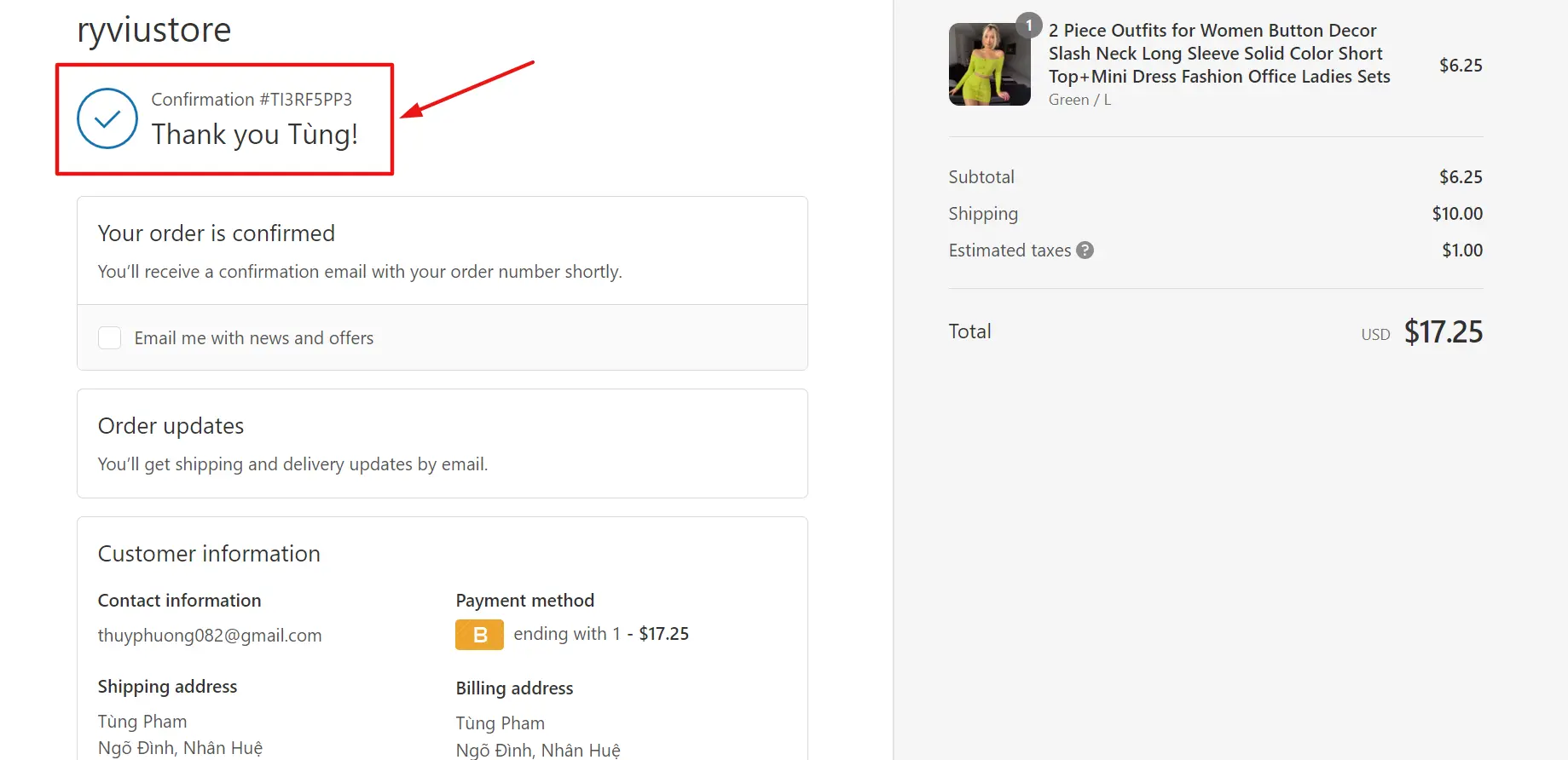 How to do a test order on Shopify