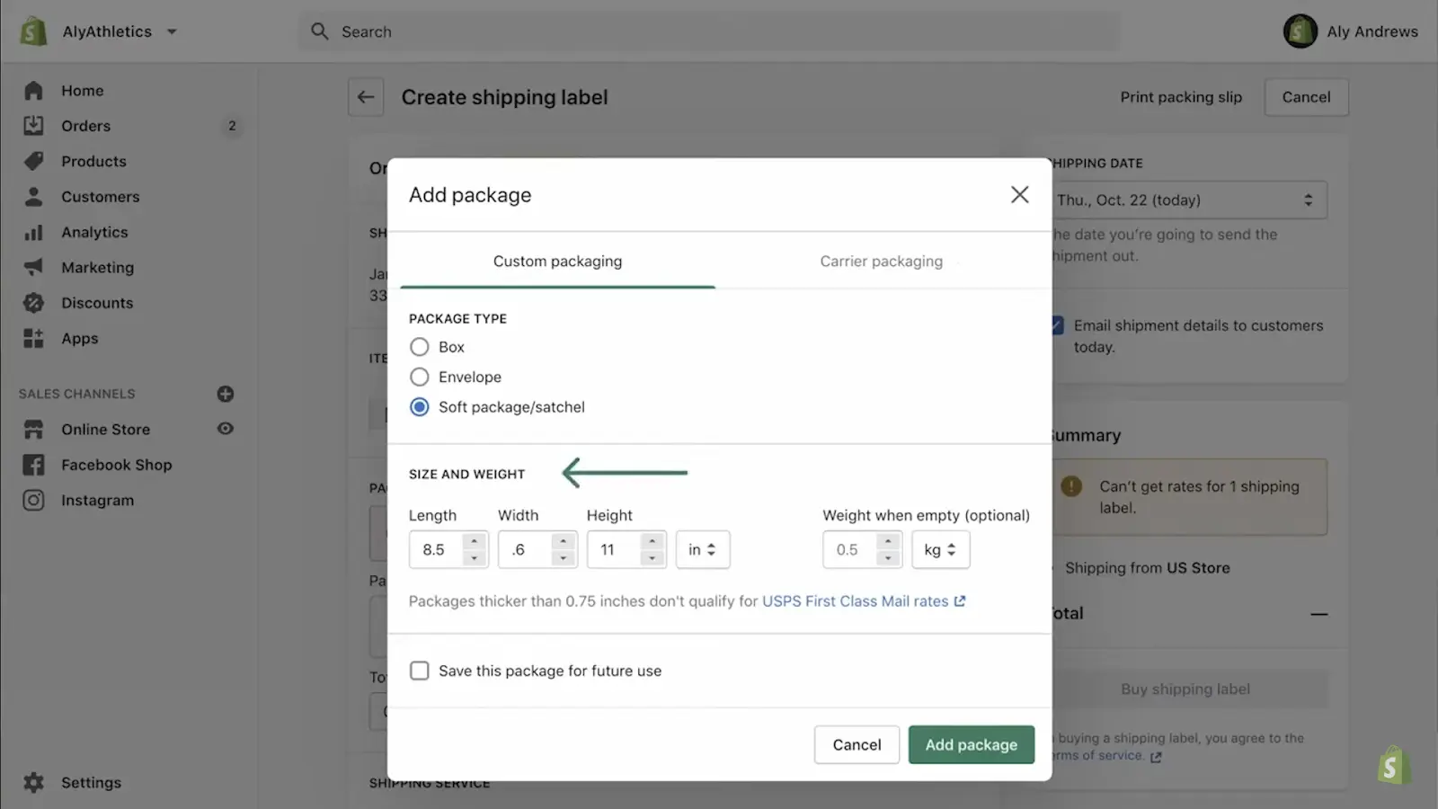 How to print shipping labels on Shopify 5