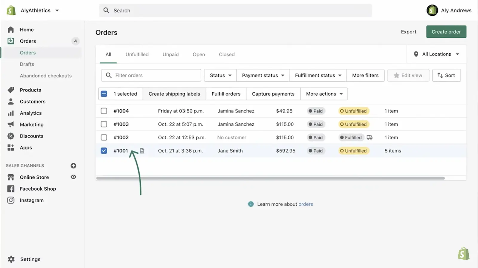 How to print shipping labels on Shopify 2