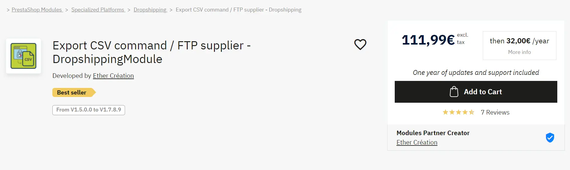 PrestaShop dropshipping