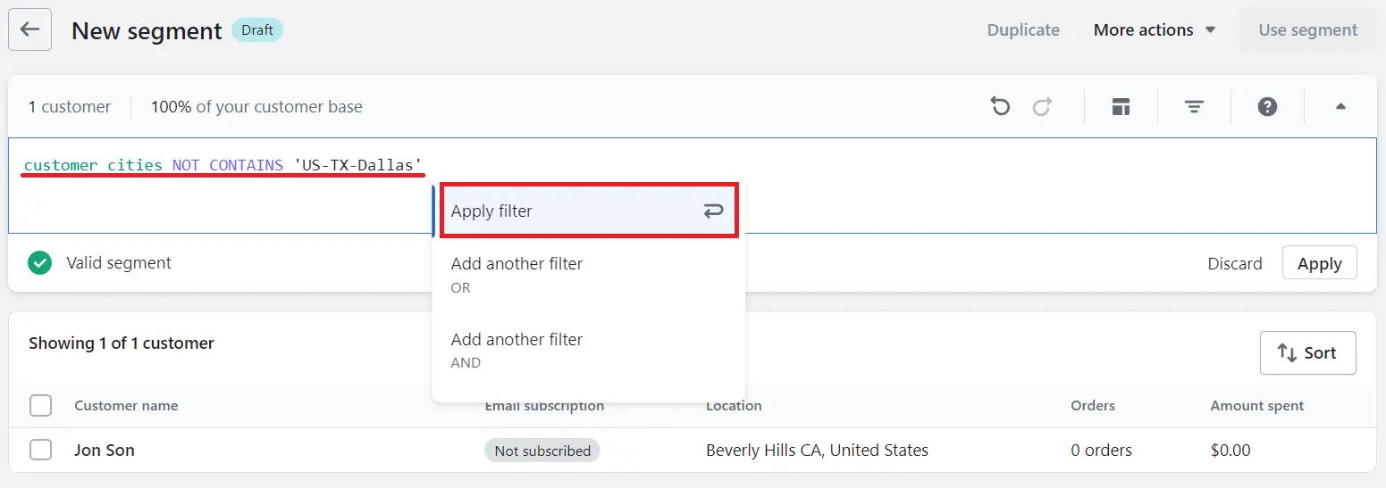 Shopify customer segmentation