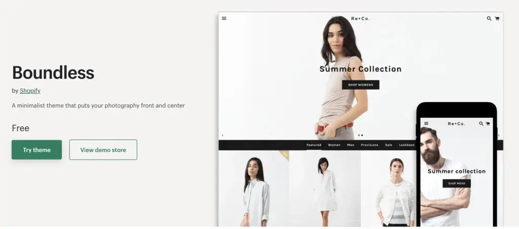 Boundless Shopify Theme