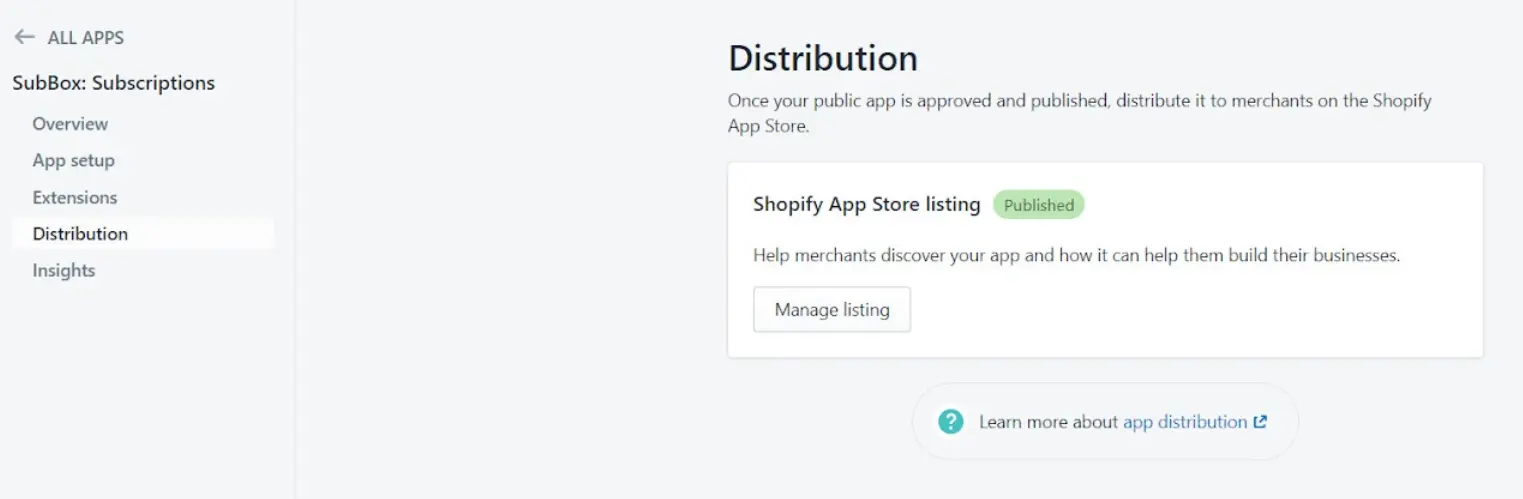 shopify subscriptions api