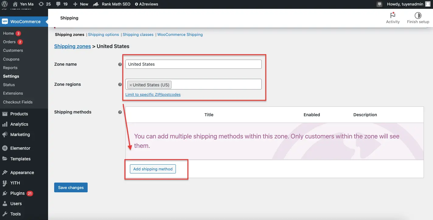 WooCommerce Shipping Setup 4